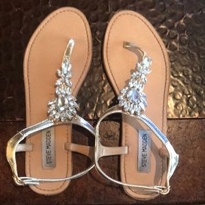 Steve Madden Andra gold embellished sandal